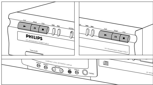 PHILIPS CDR765BK - Playing CDs on Deck 1 and/or Deck 2 - 1