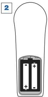 PHILIPS ONIS 6511 - Installation des batteries - 2