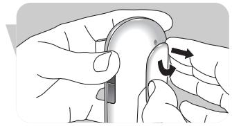 PHILIPS SCD589 - Disconnecting the belt clip - 2