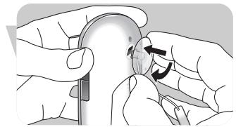 PHILIPS SCD589 - Connecting the neck strap - 1