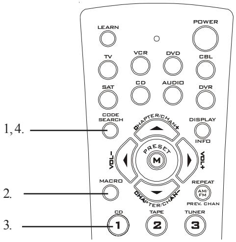 PHILIPS US2-PMDVR8 - Pour supprimer une macro - 1