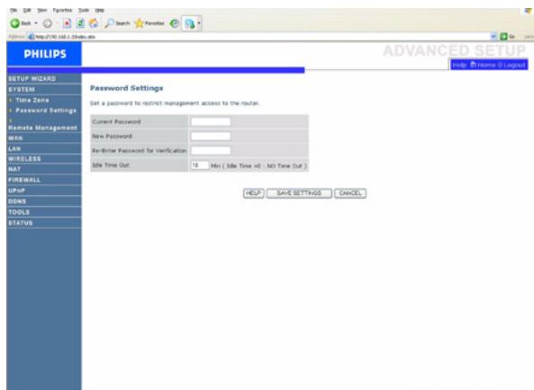 PHILIPS CAW7740N - Configuration de mot de salle/Password Settings - 1