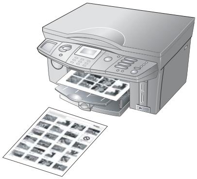 PHILIPS CRYSTAL 660 - Choix de photos au moyen de l'impression d'index - 3