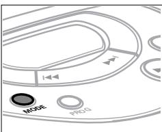 PHILIPS AZ7681 - Sélection des différentes possibités de lecture - MODE - 1