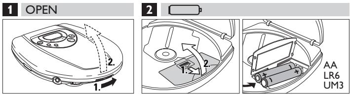 PHILIPS AZ7681 - MISE EN SERVICE RAPIDE - 1