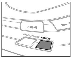 PHILIPS AZ7900 - Selecting different playing possibilities - MODE - 1