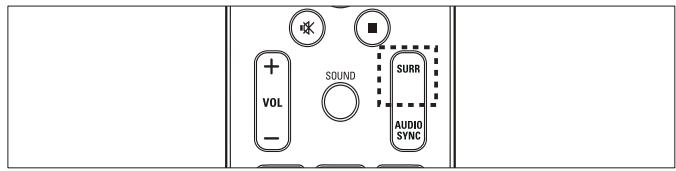 PHILIPS HTS3540 - Modification du mode de son Surround - 1