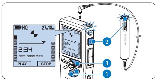 PHILIPS LFH0955 - Come effettuare un'aggiunta ad una registrazione (inserimento) - 1
