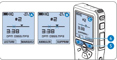 PHILIPS LFH0955 - Supprimer une partie d'une dictée - 2