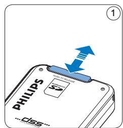 PHILIPS LFH0955 - Insertary y extraer la tarjeta de memoria - 1