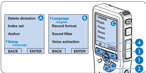 PHILIPS LFH0955 - Impostazione della lingua - 1
