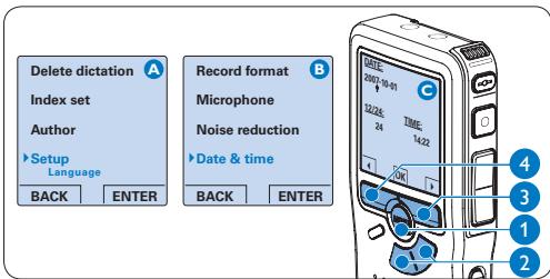 PHILIPS LFH0955 - Impostazione data ed ora - 1