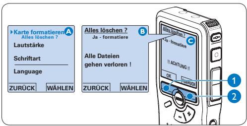PHILIPS LFH0955 - Formatieren einer neuen Speicherkarte - 1