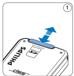 PHILIPS LFH0955 - Insert and eject the memory card - 1