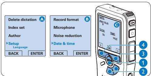 PHILIPS LFH0955 - De datum en de hijd instellen - 1