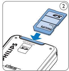 PHILIPS LFH0955 - De geheugenkaartplaatsen enuitwerpen - 2