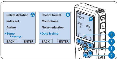 PHILIPS LFH0955 - Setting date and time - 1