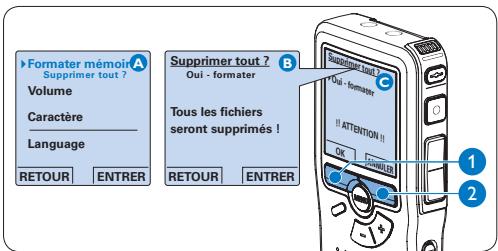 PHILIPS LFH0955 - Formater une nouvelle carte mémoire - 1