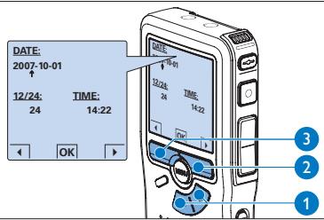 PHILIPS LFH0955 - Programmer la date et l'heure - 1