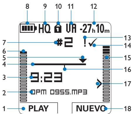 PHILIPS LFH0955 - Generalidades -indicadores yvinculos en la pantalla - 1