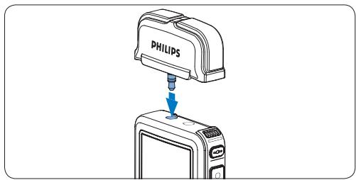 PHILIPS LFH0955 - Interview opnames: sluit de interviewmicifoon aan - 1
