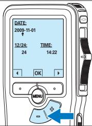 PHILIPS LFH9398 - Einstellen von Datum und Uhrzeit - 1