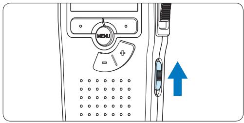 PHILIPS LFH9398 - Mettre le Pocket Memo en service - 1