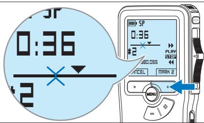 0:36 #2 SP 0:36 #2 PLAY SBO.OSS CANCEL MARK E MENU