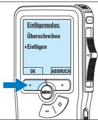 PHILIPS LFH9398 - Ergänzungen in ein Diktat einfügen - 4