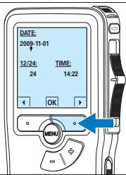 PHILIPS LFH9398 - Einstellen von Datum und Uhrzeit - 2