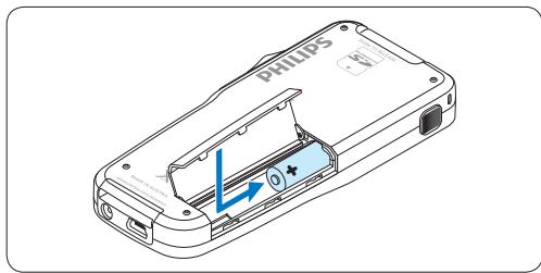 PHILIPS LFH9398 - Mettre les piles en place - 3