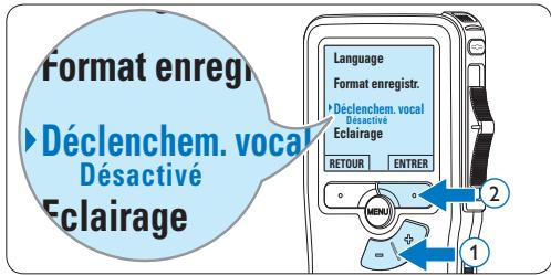 PHILIPS LFH9398 - Utiliser le déclenchement vocal de l'enregistrement - 3