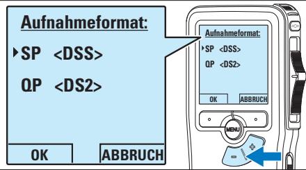 PHILIPS LFH9398 - Ändern des Aufnahmeformats - 4