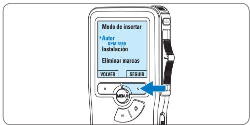 Modo de insertar → Autor DPM 5300 Instalación Eliminar marcas VOLVER SEGUR