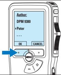 Author: DPM 9380 Peter ... OK CANCEL