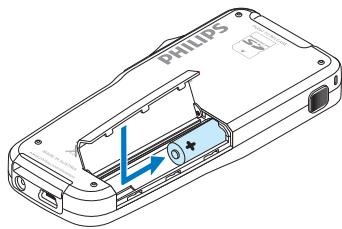 PHILIPS LFH9398 - Mettre les piles en place - 2