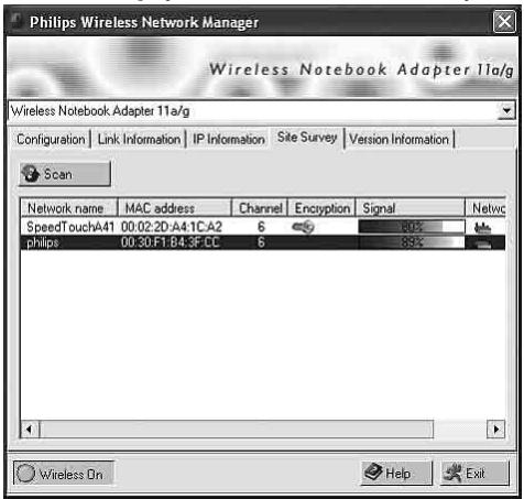 PHILIPS CPWNA100 - - Site Survey (vue d'ensemble du site) - 1