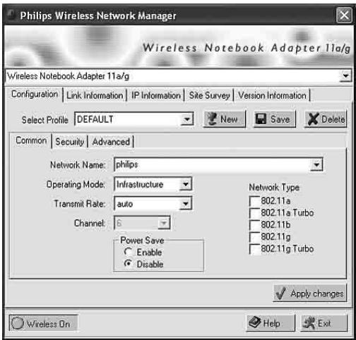 PHILIPS CPWNA100 - - Configuration - 1