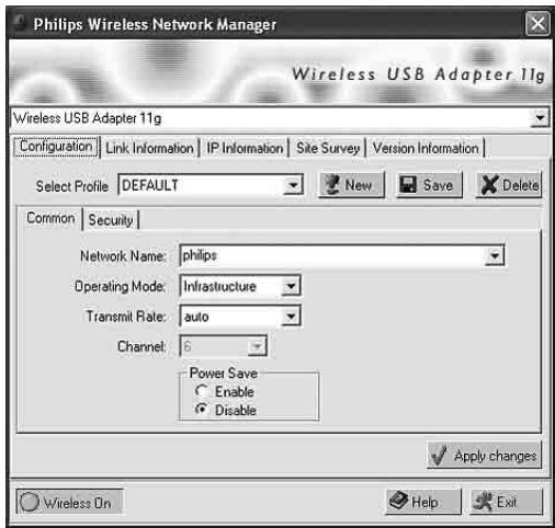 PHILIPS CPWUA054 - Configuration - 1