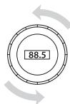 PHILIPS DLA 44000 - Ręczne wyszukiwanie wolnych częstotliwości w radio - 1