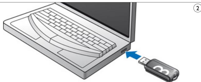 PHILIPS FM32FD05B - Uw USB-flash-drive - 4