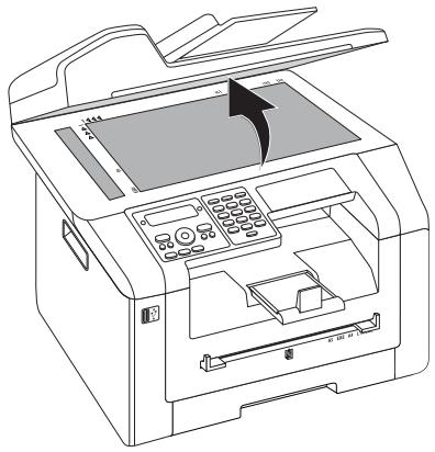 PHILIPS SFF6170DW - Place Documents onto the Flatbed Scanner - 1