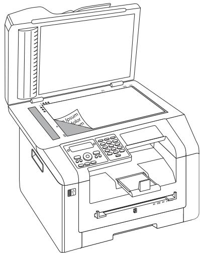 PHILIPS SFF6170DW - Place Documents onto the Flatbed Scanner - 2
