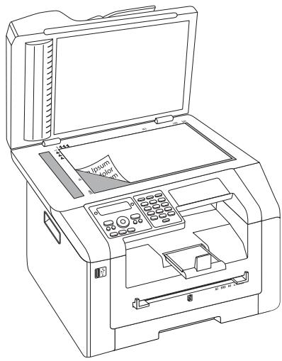 PHILIPS SFF6170DW - Place Documents onto the Flatbed Scanner - 2