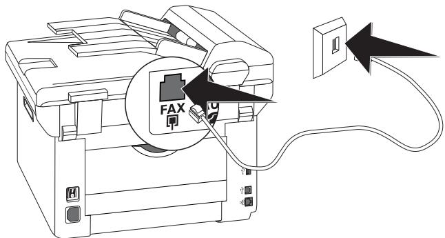 PHILIPS SFF6170DW - Connecting the Telephone Cable - 1