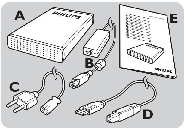 PHILIPS SPE3031CC - Wat zit er in de doos? - 1
