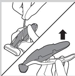 PHILIPS BG 2036 - Retirar a bateria recarregável - 3