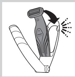 PHILIPS BG 2036 - Scheren met het scheerhulpstuk voor de rug (alleen BG2036/BG2038) - 2