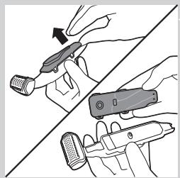 PHILIPS BG 2036 - Removing the rechargeable battery - 4