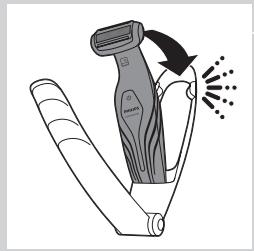 PHILIPS BG 2036 - Afeitado con el accesorio de afeitado para la parte posterior (solo modelos BG2036/BG2038) - 2